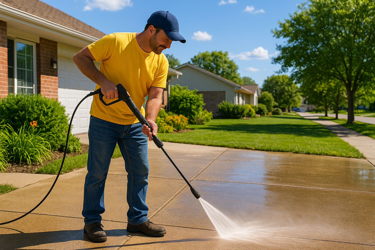 Driveway Jet Washing